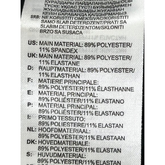 Adidas Women Cropped Leggings Climalite Black White Stripes Logo Pocket Workout - Picture 12 of 12